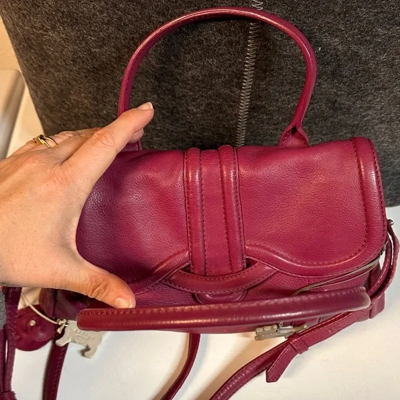 Radley London leather satchel bag vibrant magenta - Picture 7 of 17